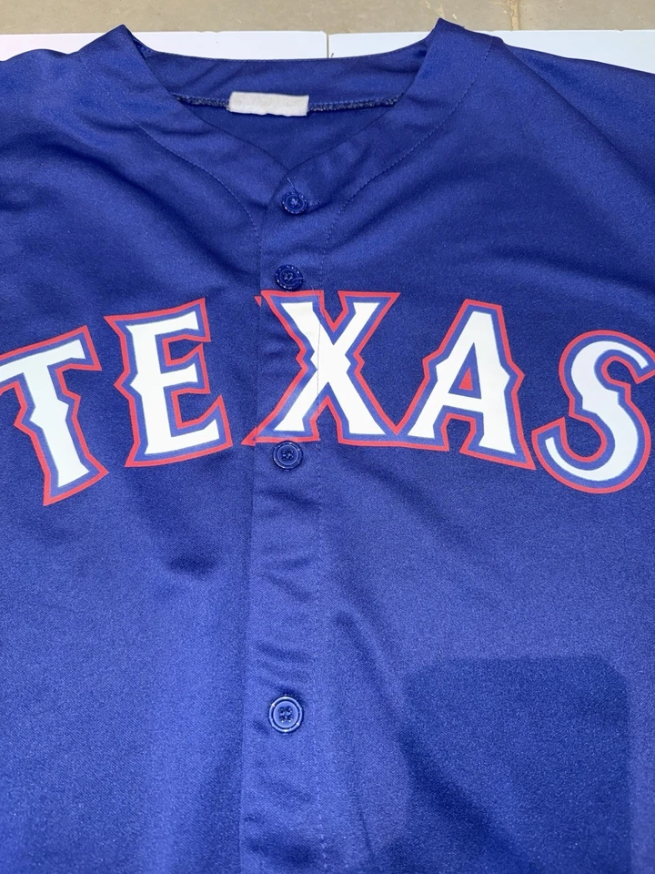 Camiseta Adrian Beltré 2011 Texas Rangers Serie Mundial Hombre’s Azul Alt Pequeña Foto 1 de 4