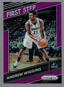 2016-17 Panini Prizm Andrew Wiggins First Step Purple Parallel Card 57/75 - Picture 1 of 2