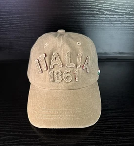 New ITALIA 1861 Baseball Cap, Khaki, Adjustable lightweight - Picture 1 of 4