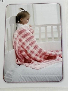 Gingham Blanket Crochet Pattern Cards Pages - Picture 1 of 3