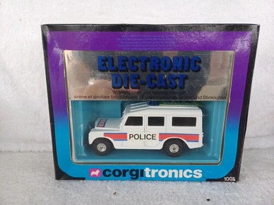 Corgi 1005 Corgitronics Land Rover Police Working Lights & Siren.Made in UK 1981 - Image 1 of 4