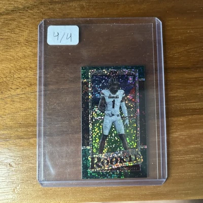 2021 Panini Legacy Rookies Premium Edition Mini Emerald /4 Jaycee Horn Rookie RC - Image 1 of 2