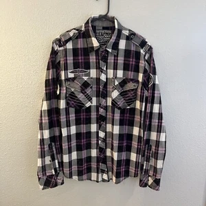 Affliction Black Premium Limited Edition Men’s M Slim Fit Long Sleeve Shirt - Picture 1 of 11