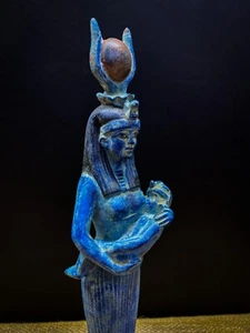 Diosa de la maternidad egipcia ISIS, estatua de la diosa Isis, ISIS amamantando Horus - Imagen 1 de 5
