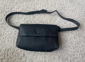 Happy Baby Carrier Belt Bag Black Cactus Leather HBC Logo - Picture 1 of 8