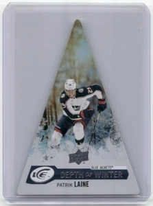 PATRIK LAINE 2023-24 Upper Deck Ice DEPTH OF WINTER Blue Jackets DW-32 - Picture 1 of 2