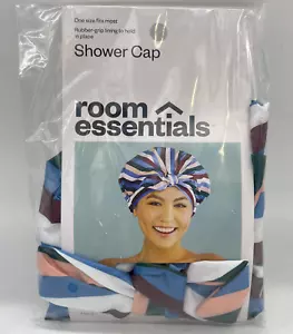 Room Essentials OSFM neapolitanisch gestreifte Turban-Stil Duschhaube NEU SCHNELLER VERSAND! - Bild 1 von 2