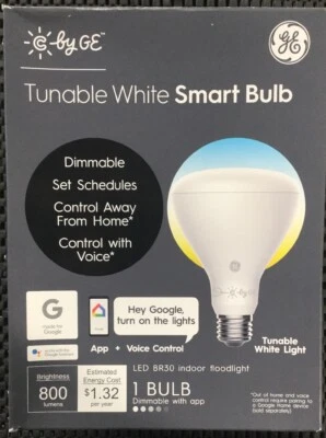 C by General Electric C-Sleep BR30 Tunable Smart LED Floodlight Bulb White NEW  - Image 1 of 3