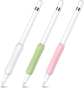 Ahastyle 3 Pack Silicone Grips Holders for Apple Pencil (USB-C) & Apple Pencil ( - Afbeelding 1 van 12