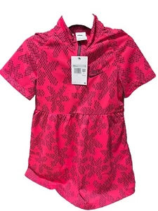 Nike Sportswear Girl Print Dress Sz XS, Pink NWT MSRP $50 - Picture 1 of 3