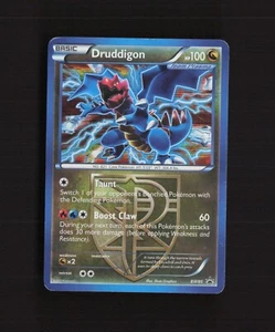 Tarjeta Pokémon Druddigon BW80 Black Star Promo Holo DMG - Imagen 1 de 2