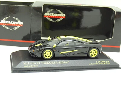 Minichamps 1/43 - McLaren F1 GTR 1995 Nera E Gialla Hekorsa Edition - Immagine 1 di 3