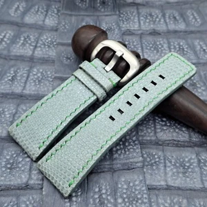 28mm/24mm Lizard Leather Watch Band Bespoke Exotic Leather Minimalist Design - Picture 1 of 11