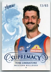 2024 Select Supremacy Blue Portrait (157) Tom LIBERATORE Western Bulldogs 13/65 - Foto 1 di 1
