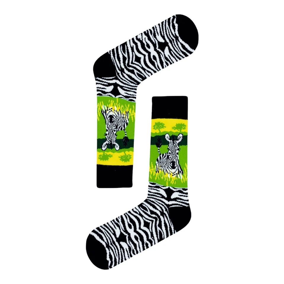 Calcetines de cebra/calcetines de regalo/calcetines novedosos/calcetines de animales/calcetines lindos/calcetines divertidos Foto 1 de 1