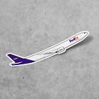 Autocollant FedEx Boeing 777 pour voiture, fourgonnette, camion, ordinateur portable, bouteille, etc...