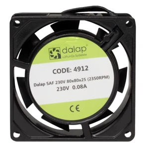 Computerlüfter Lüfter Gehäuselüfter Ventilator 2350 U/min AC 230V 80x80x25 mm - Afbeelding 1 van 2