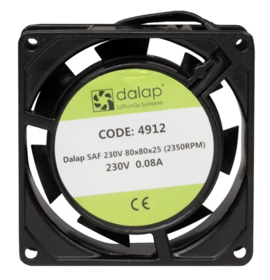 Computerlüfter Lüfter Gehäuselüfter Ventilator 2350 U/min AC 230V 80x80x25 mm - Bild 1 von 2