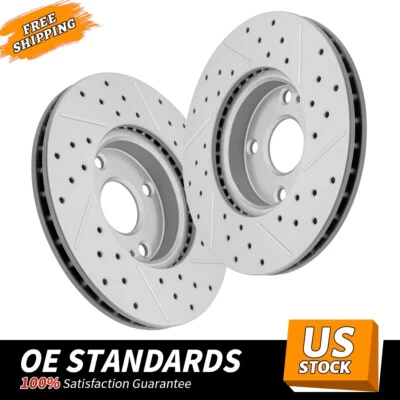 前钻盘式制动转子适用于马自达 2 Scion iA 丰田 Yaris iA — 第 1/4 张图片