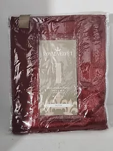 JCP Royal Velvet Hilton Panel Curtain, Majestic Red, 54"x84" (137cm X 213cm) - Picture 1 of 3