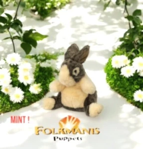 Folkmanis Baby Dutch Rabbit 10" Plush Hand Puppet Full Body Realistic Mint ! - Picture 1 of 5
