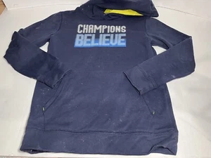 Boys Champion Blue Athletic Pullover Hoodie Size L - Picture 1 of 3