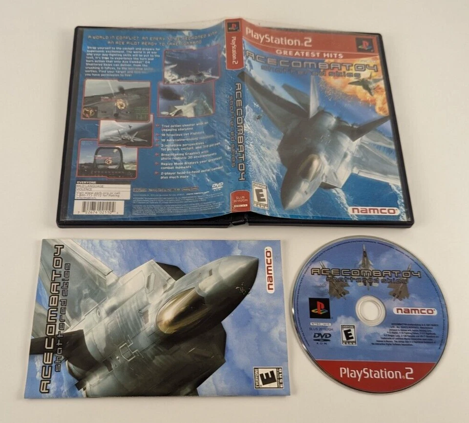 Ace Combat 04 Shattered Skies PS2 Namco 2001 Complete - Image 1 of 1