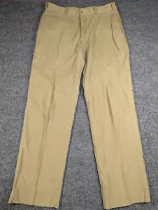 Bills Khakis Mens 34 Beige Corduroy M2 Pleated Twill Academia USA 33x32 - Picture 1 of 17