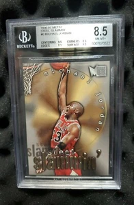 Michael Jordan 1996-97 Metal Steel Slammin #6 BGS 8.5 Nm-Mt+ Rare 2x9.5 Iconic🔥 - Picture 1 of 3