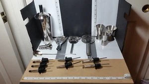 Stainless Steel Bar Accessories PARTS ONLY / MISC Unbranded - 17 Pieces - Picture 1 of 7