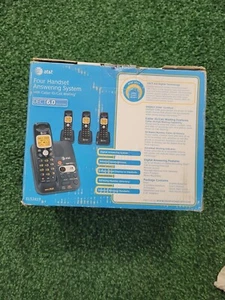 AT&T EL52419 Four Handset Single Line Cordless Phones Answering System NEW Dect6 - Picture 1 of 8