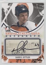 2011-12 ITG Broad Street Boys Series Auto Black Darryl Sittler #A-DSI Auto HOF