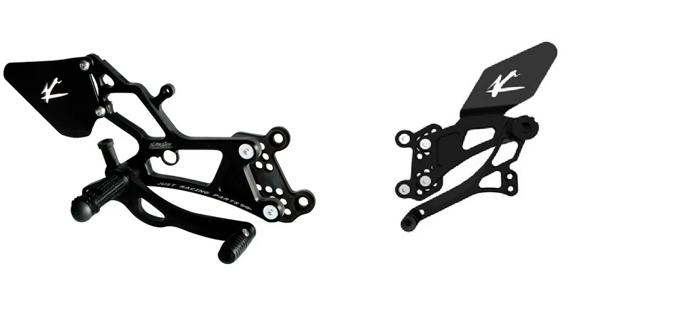 Marchepieds Arriéré Valtermoto Type 2.5 Noir Kawasaki Zx 6-636 R RR 07-08 - Photo 1/1