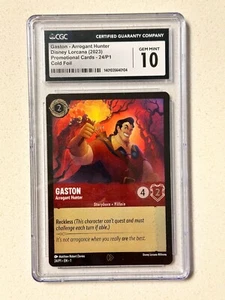 Disney Lorcana Gaston - Arrogant Hunter FOIL Promo MCM Comic Con London CGC 10 - Picture 1 of 2