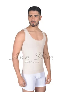 FAJA COLOMBIANA CONTROL CAMISILLA MEN'S BODY SHAPERS SHIRT FOR: ANN SLIM 1009 - Picture 1 of 4