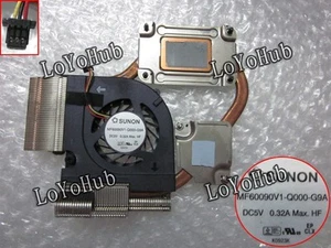 New For HP CQ32 G32 DV3 CPU Fan with heatsink MF60090V1-Q000-G9A DC5V 608010-001 - Picture 1 of 4
