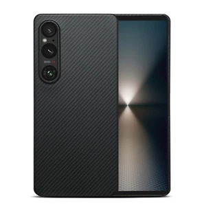 Seltene 600D Premium Aramid Kohlefaser Hülle für Sony Xperia 1 VI (Schwarz) - Bild 1 von 6