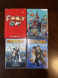 (4) Family Guy Futurama Archer DVD Seasons Lot - Picture 1 of 3