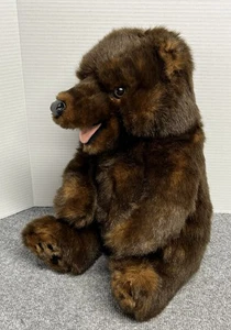 Disney Land Resort Sitting Bear 18" Plush Puppet Brown Authentic Stuffed Animal - Picture 1 of 4