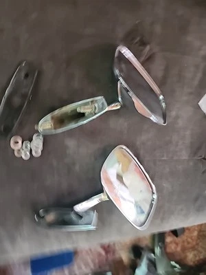 Pair left rt Chevrolet GM Chrome Door Mirror Caprice Impala Buick 1970's 1980's - Image 1 of 4