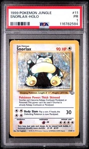 PSA 1 Snorlax Holo 11/64 Jungle 1999 Pokemon WoTC PR - Picture 1 of 2