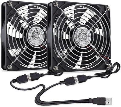 5V USB PC Ventilator lüfter 140mm 2in1 Leise PC Gehäuselüfter Einstellbare Fan - Bild 1 von 4
