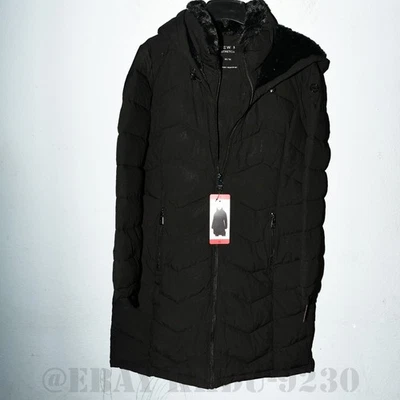 Andrew Marc Mujer Chaqueta Caminante Chaqueta con Capucha Puffer Walker - Nueva con Etiquetas - Negra - S-XL Foto 1 de 4