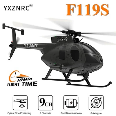 YUXIANG F119S(MD500) RC Helicopter 1/16 9CH GPS Optical Flow Brushless Airplane - Image 1 of 4