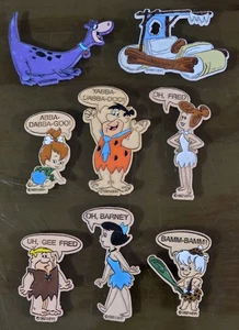 (x8) Vintage Feuersteine Gummi Kühlschrankmagnete Menge 8 RAR - Bild 1 von 5