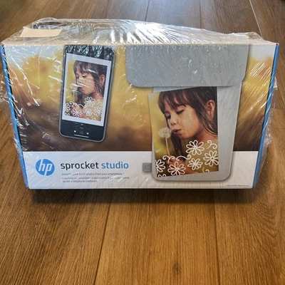 HP Sprocket Studio 4x6 Instant Photo Printer Bundle 80 Sheets 2 Cartridges Case - Image 1 of 4
