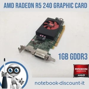 Dell AMD Radeon R5 240 1G GDDR3 0F9P1R Grafikkarte DisplayPort DVI TESTED OK - Bild 1 von 5
