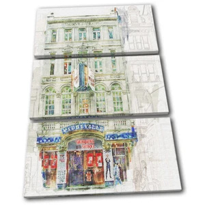 Vaudeville Theatre Paint Architecture TREBLE CANVAS WALL ART Picture Print - Picture 1 of 1