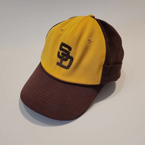 Vintage Mid 1970's San Diego Padres Baseball Cap Hat with Ticket Pocket, Mancave Cover