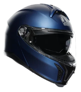 Helmet Modular Fiber AGV TOURMODULAR Upstand Blue Matt TG XL Helmet Casque - Picture 1 of 7
